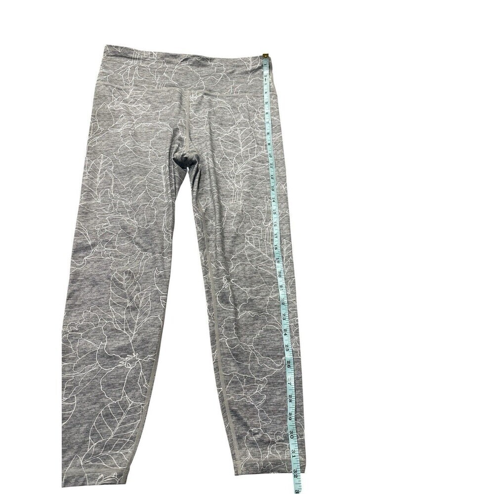 GapFit Eclipse Gray Floral Print High Rise Leggings Women’s Size M - Picture 6 of 7